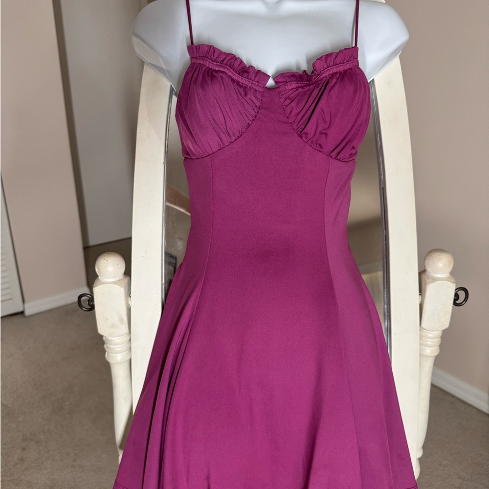 Lucy in the Sky Fuchsia Mini Dress